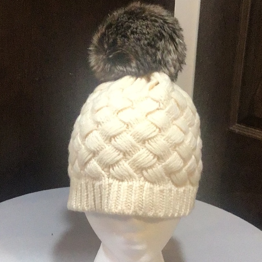 JCrew Pom Pom knitted cap